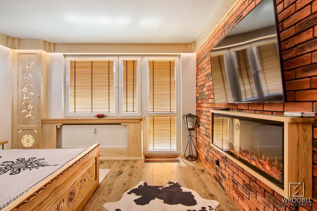 Apartament Zakopane Utrzymany W Stylu Goralskiej Chaty Exteriör bild